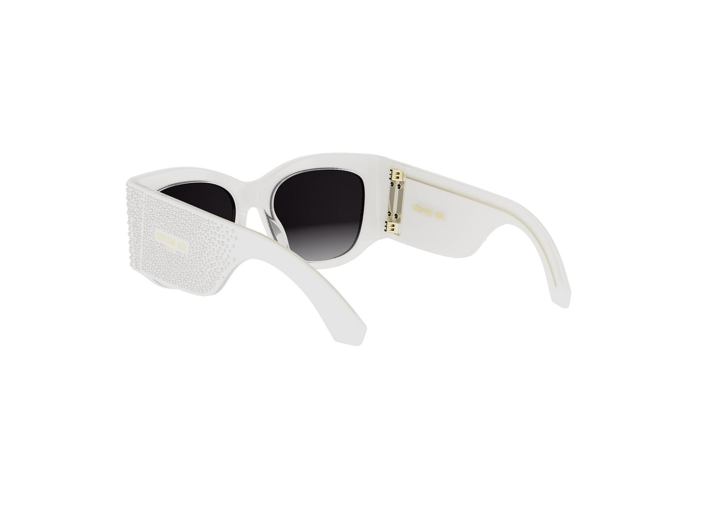 White Square Acetate Sunglasses