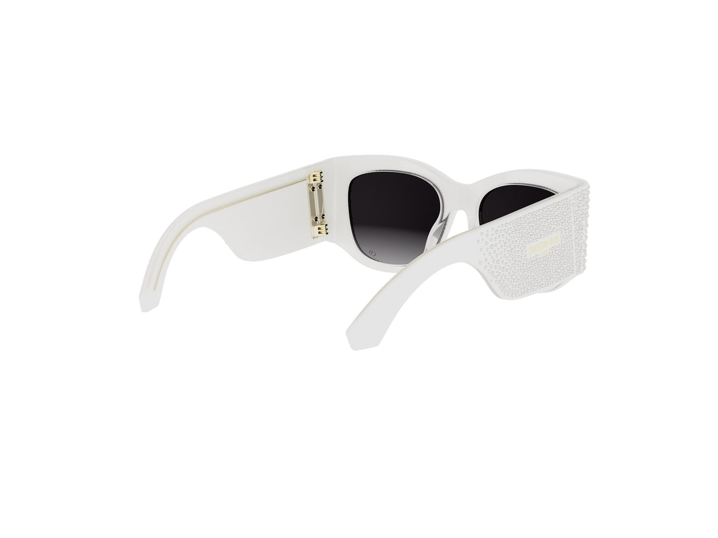 White Square Acetate Sunglasses