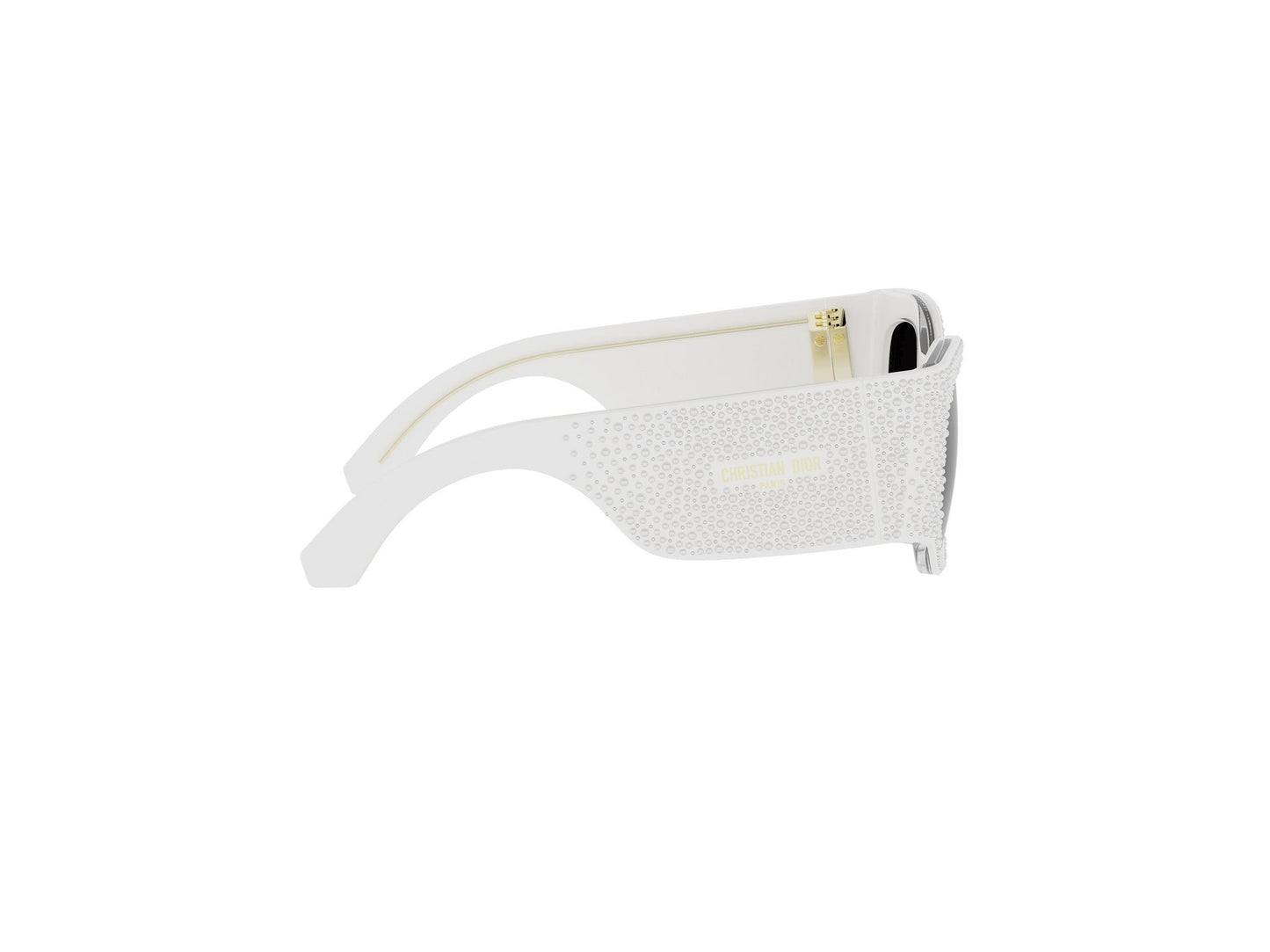 White Square Acetate Sunglasses