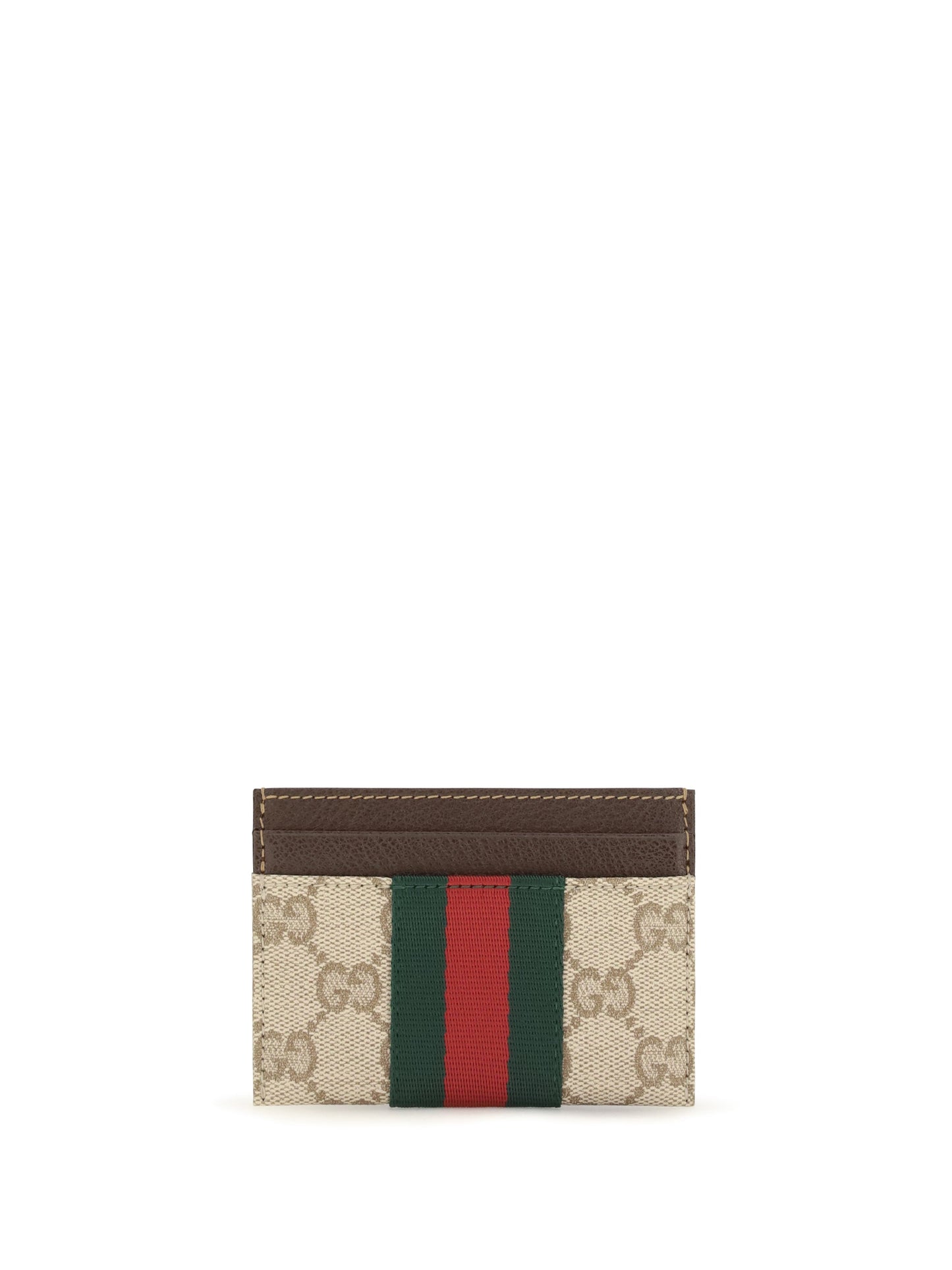 Gucci Women Card Holder With Web Stripe
