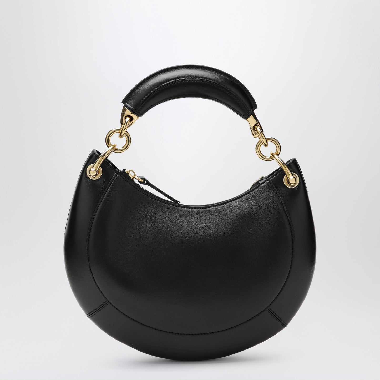 Chloe Black Leather Marcie Shoulder Bag Women