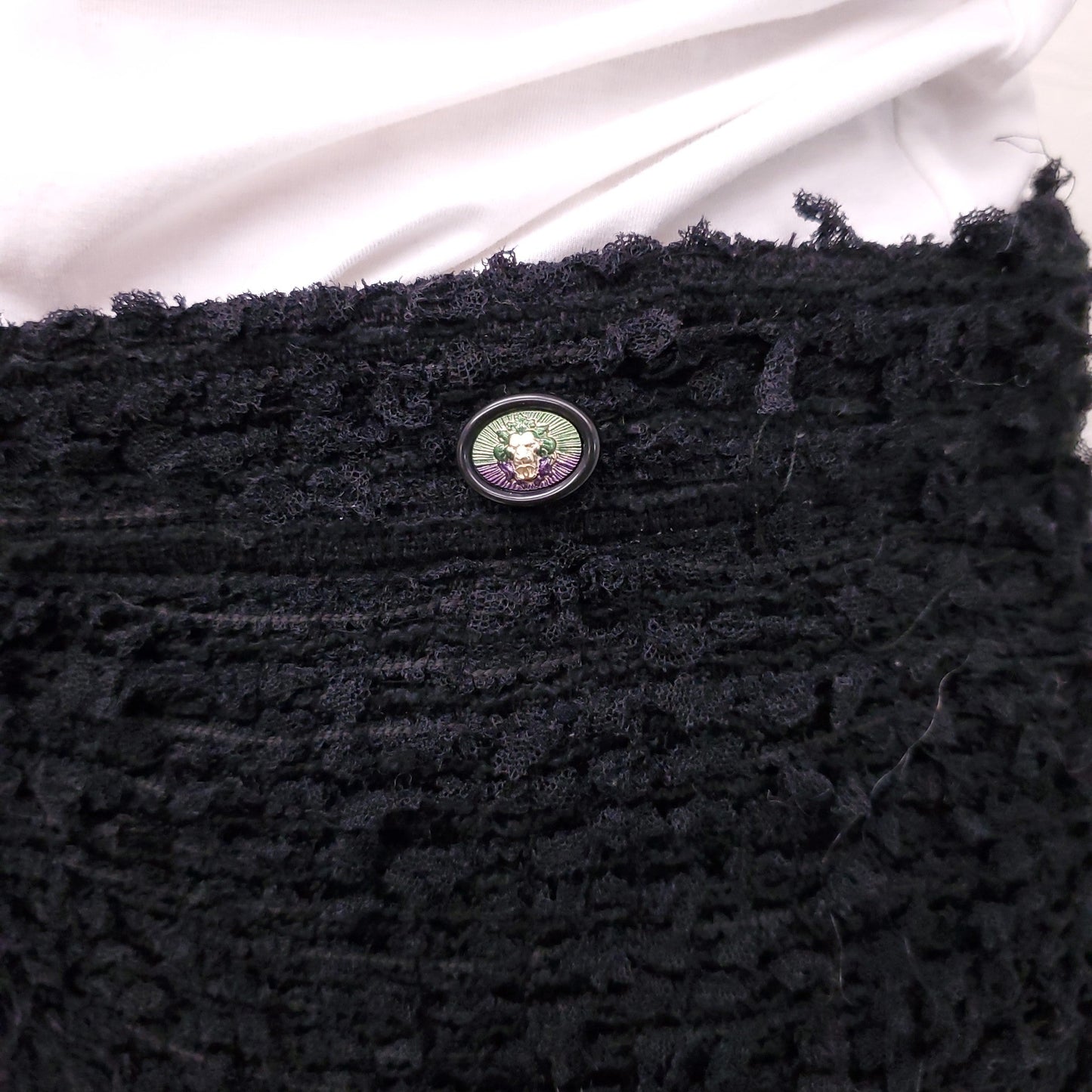CHANEL BLACK BOUCLE CULOTTE SHORTS - SIZE 42