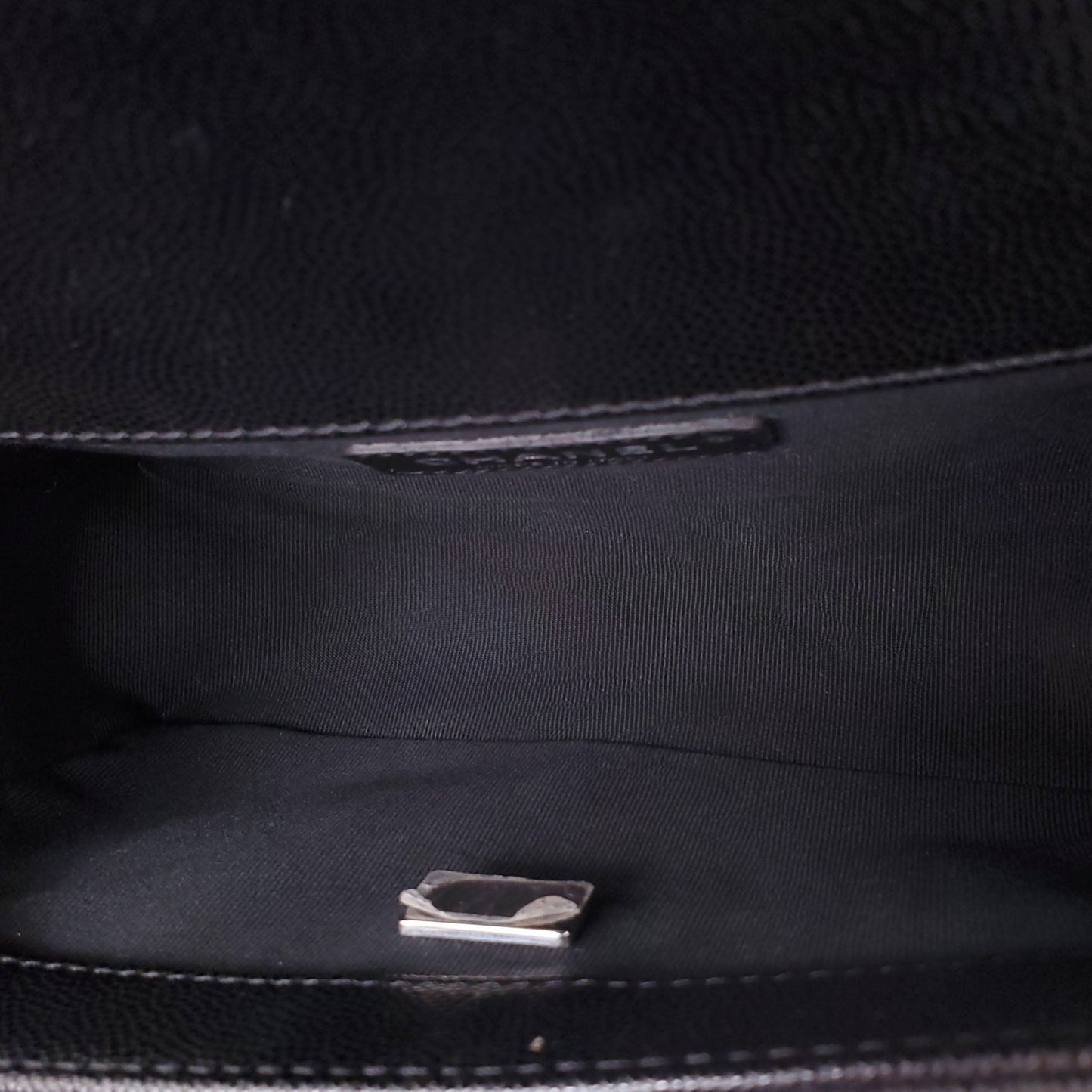 CHANEL BLACK CAVIAR SMALL BOY BAG