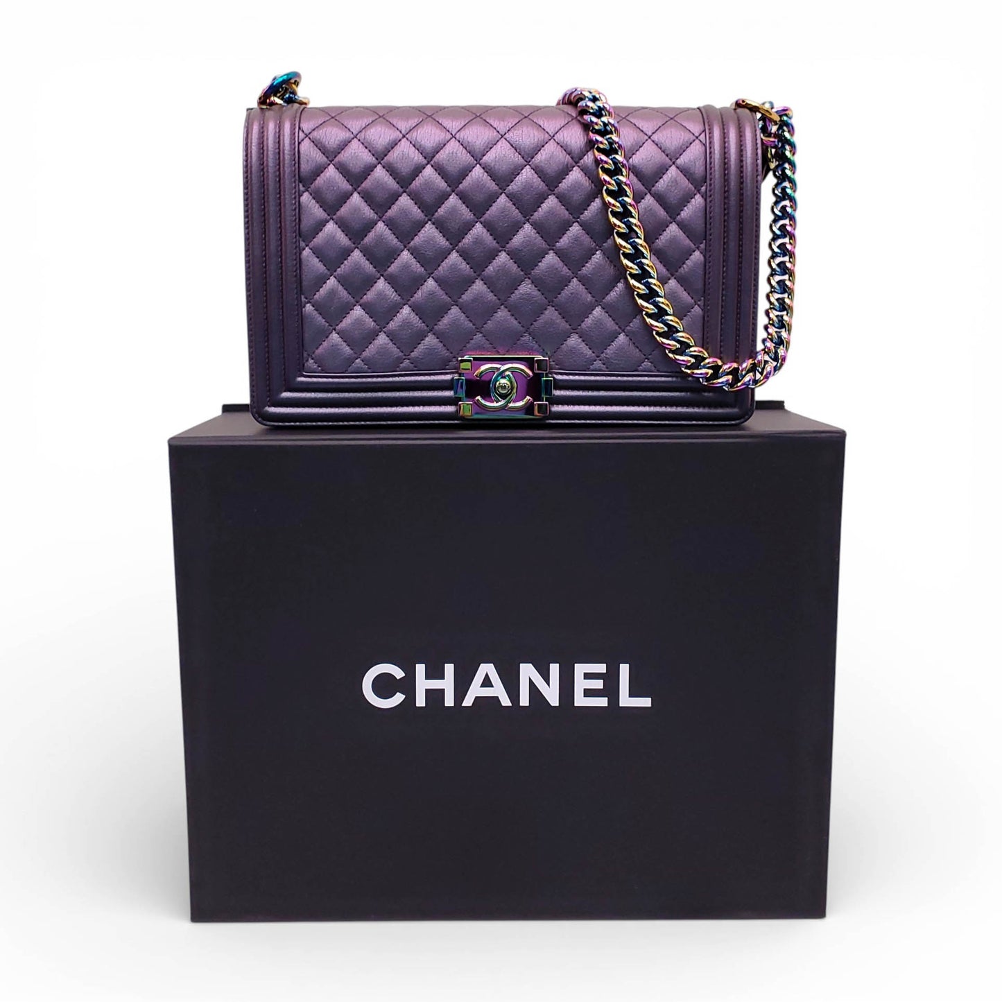 CHANEL IRIDESCENT BOY BAG