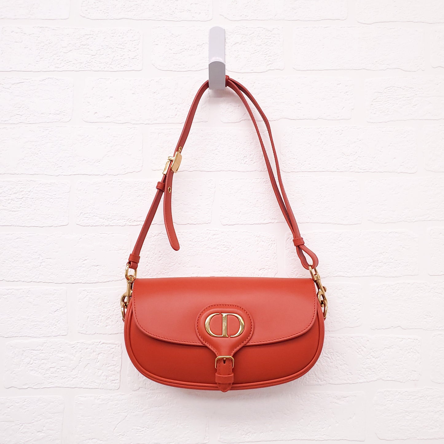 CHRISTIAN DIOR 2022 ORANGE 'BOBBY EAST-WEST' BAG