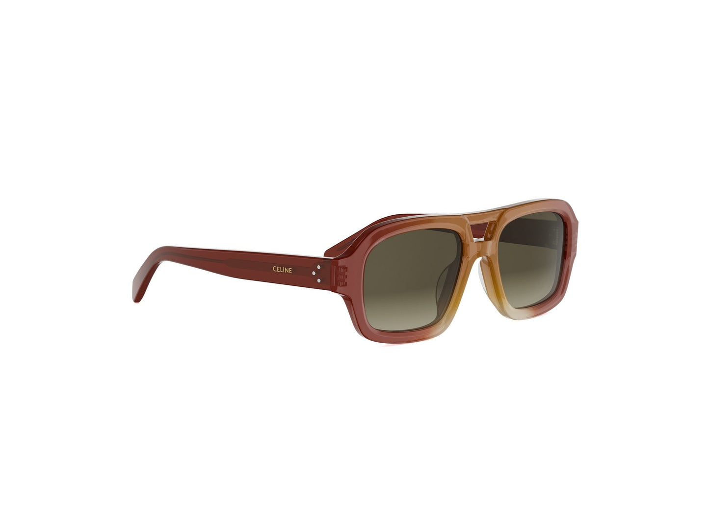 Brown Pilot Acetate Sunglasses