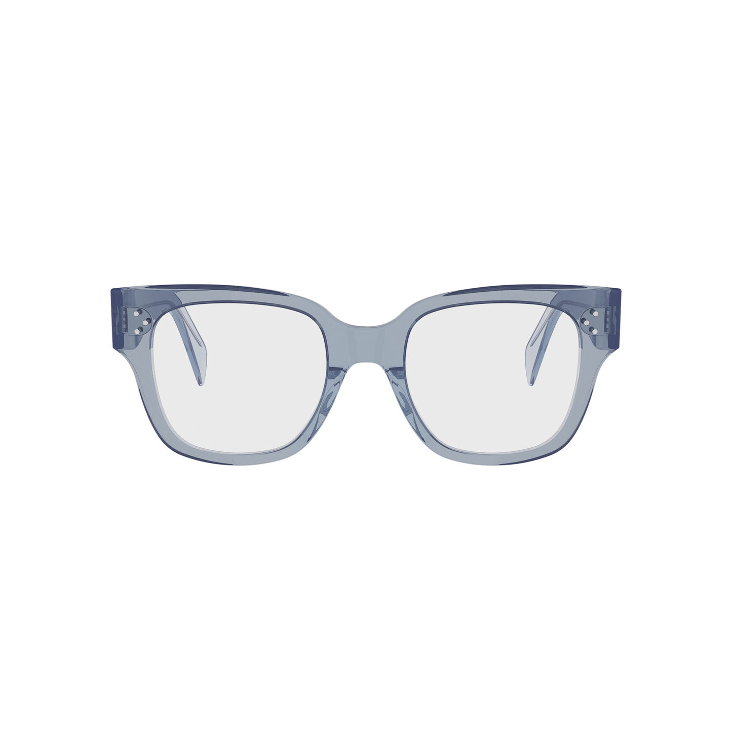 Blue Geometric Acetate Eyeglasses