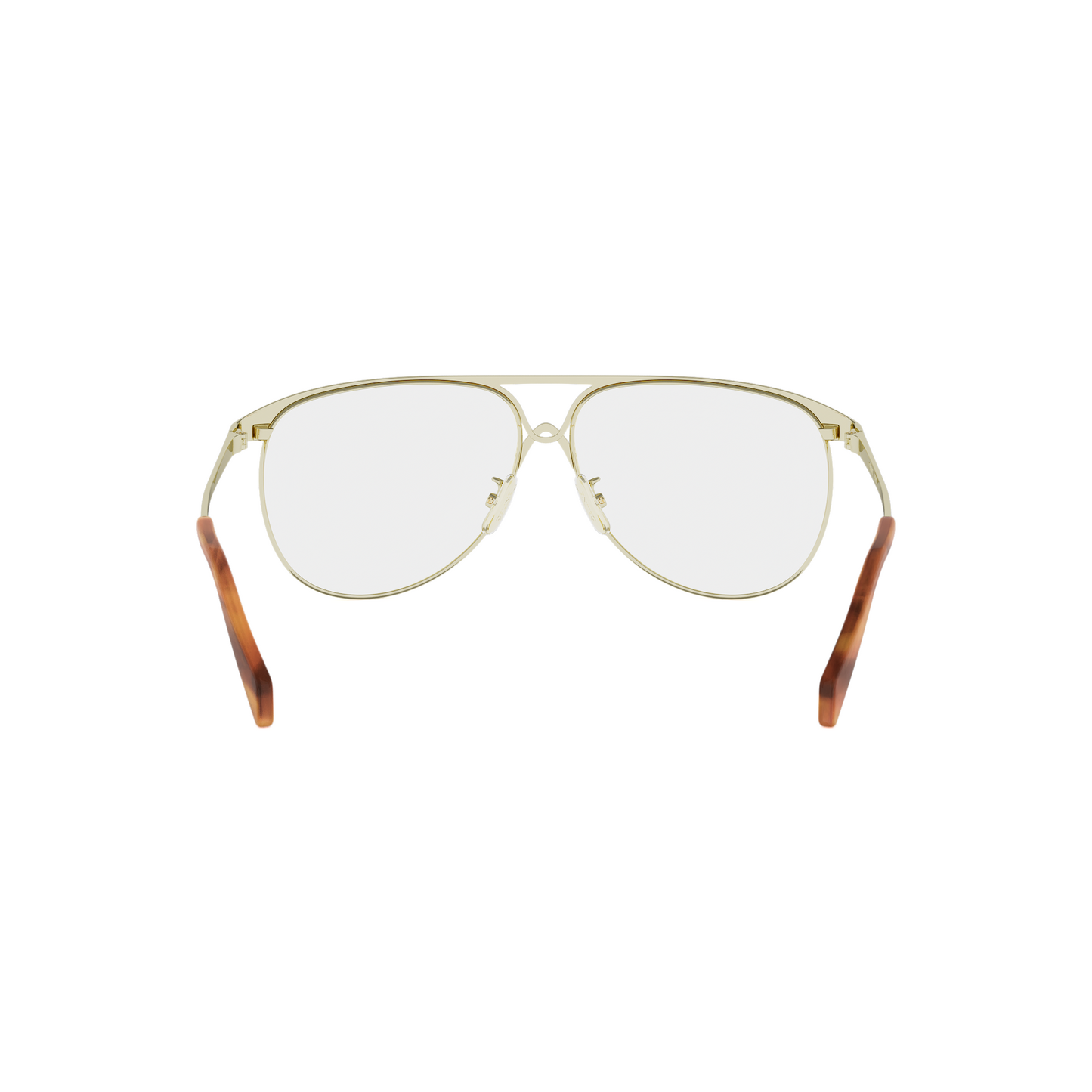 Semi-Shiny Metal Pilot Eyeglasses