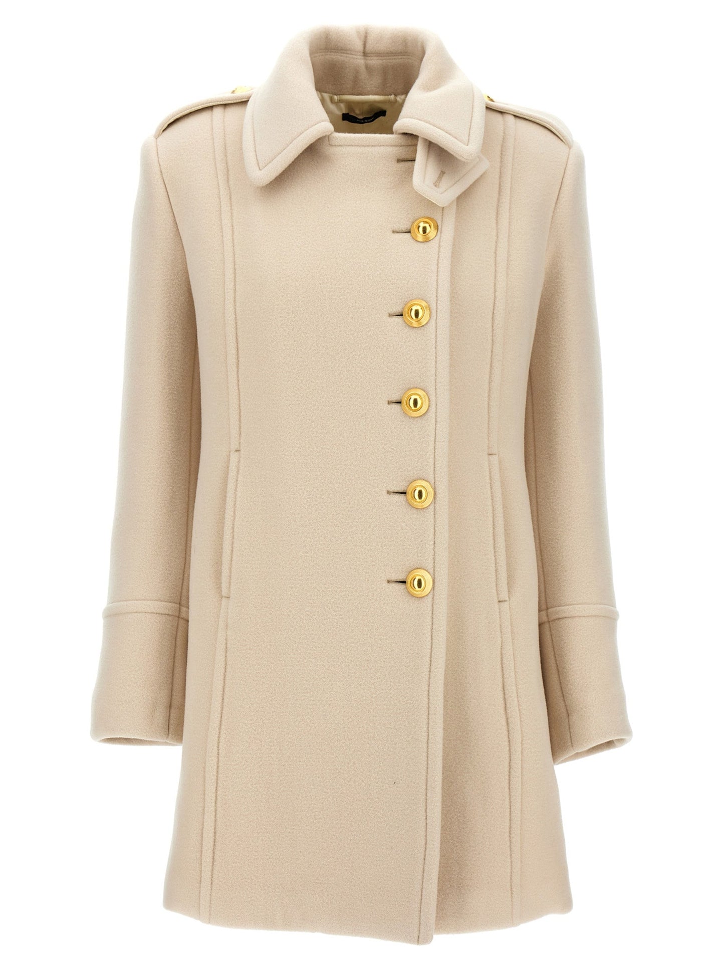 Tom Ford Women Single-Breasted Wool Coat
