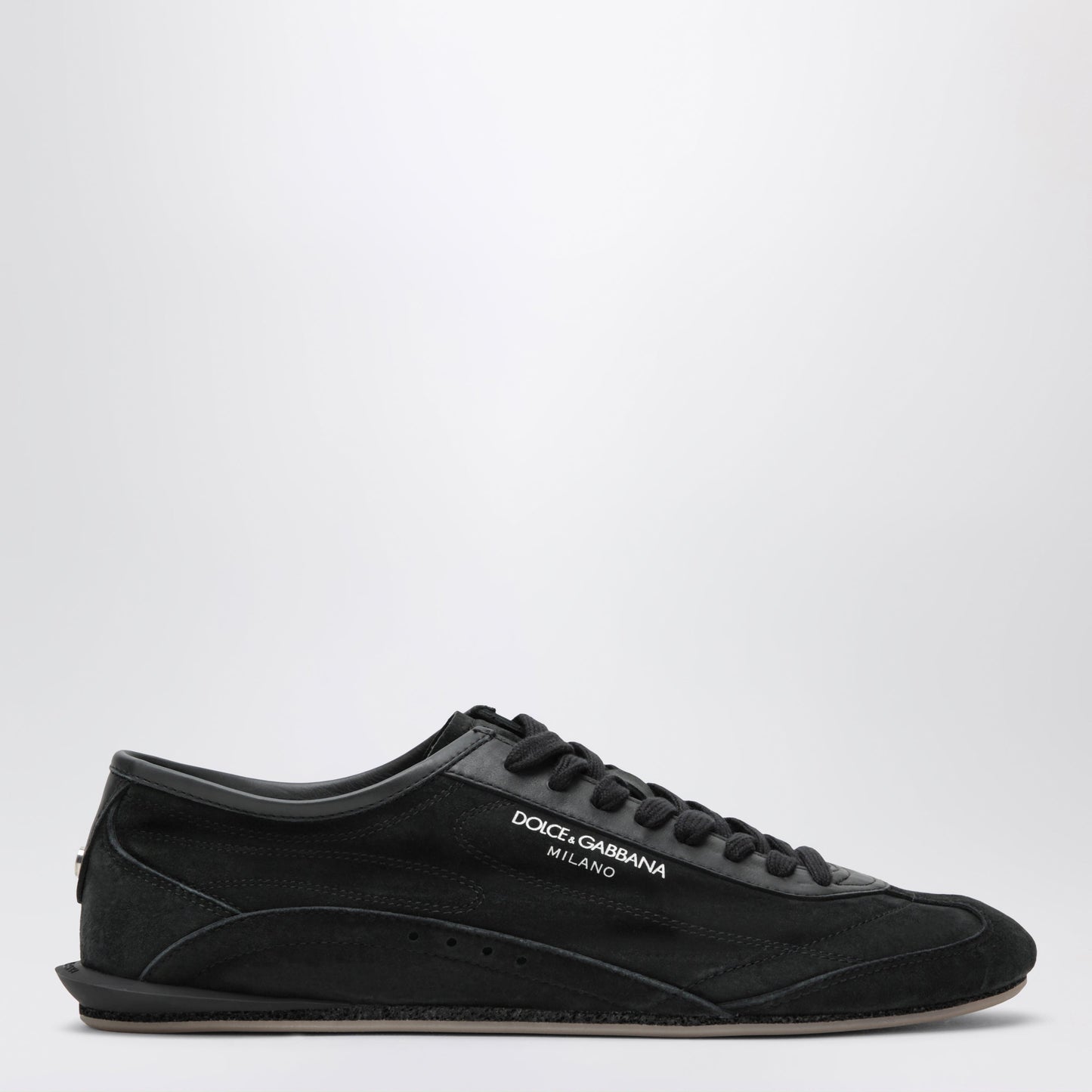 Dolce&Gabbana Black Dg Sailing Raffia Trainers Men