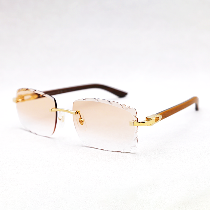 Cartier Custom Wood C Décor Sunglasses
