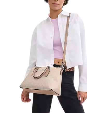 Coach Georgia Satchel Bag In Signature Canvas