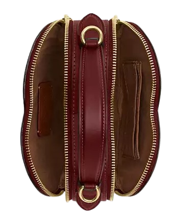 Coach Heart Crossbody Bag In Signature Canvas With Cherry Print
