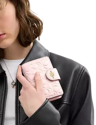 Coach Medium Corner Zip Wallet In Signature Leather