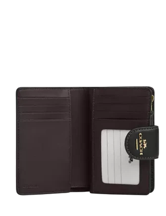 Coach Medium Corner Zip Wallet With Cherry Print