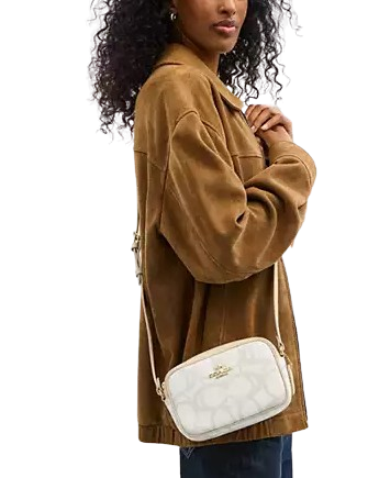 Coach Mini Jamie Camera Bag In Sketch Signature Canvas