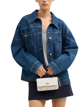 Coach Mini Josie Top Handle Bag With Star Print