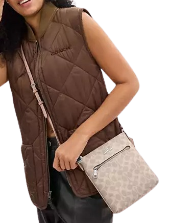 Coach Mini Rowan File Bag In Signature Canvas