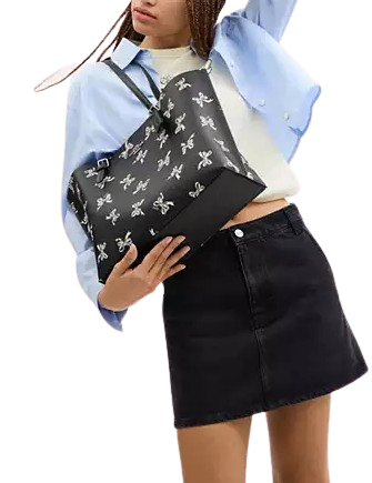 Coach Mollie Tote Bag With Bow Print
