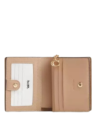 Coach Snap Wallet With Signature Canvas