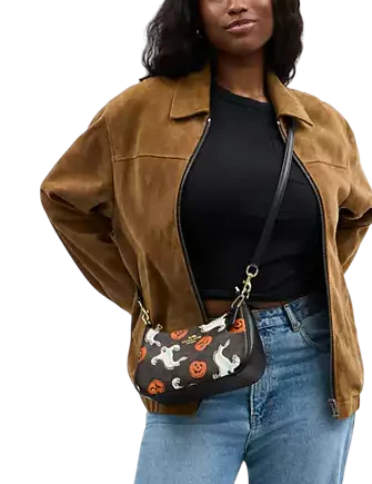 Coach Teri Shoulder Bag In Signature Canvas With Halloween Print