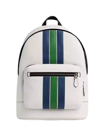 Coach West Backpack With Varsity Stripe