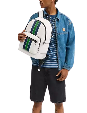 Coach West Backpack With Varsity Stripe