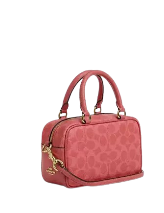 Coach X Peanuts Satchel Crossbody Bag In Signature Canvas With Lucy