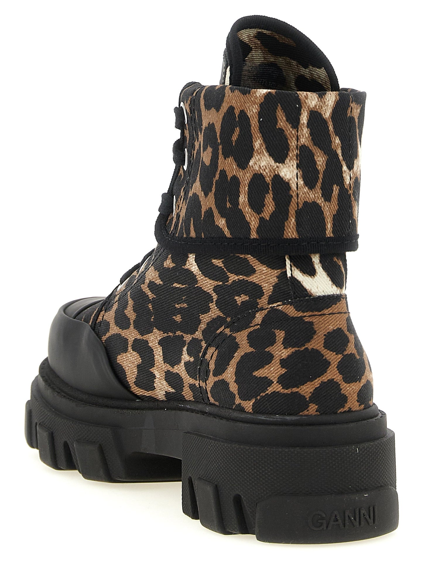 Ganni Women Denim Ankle Boots