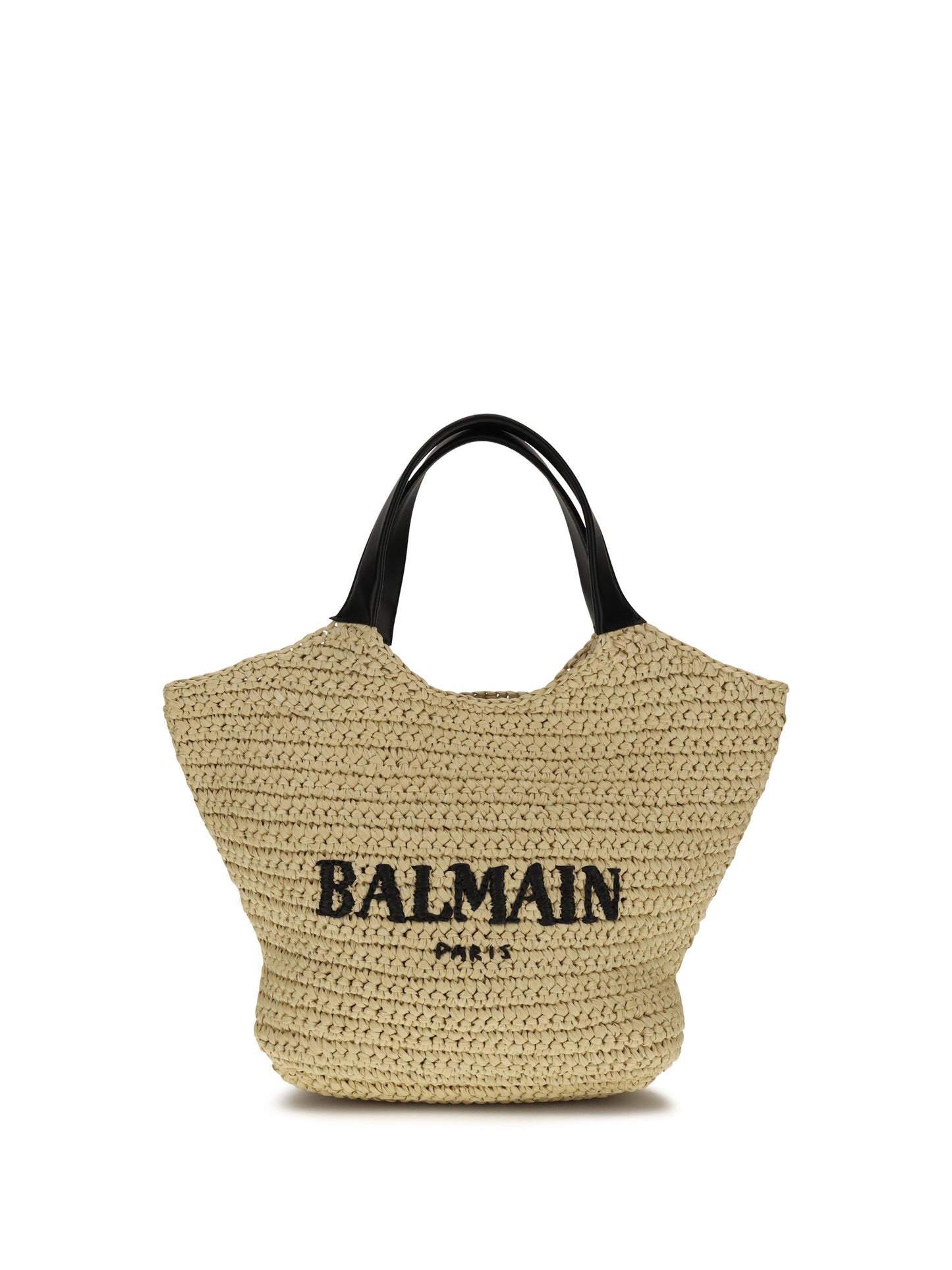 Balmain Women Mini Crochet Tote Bag