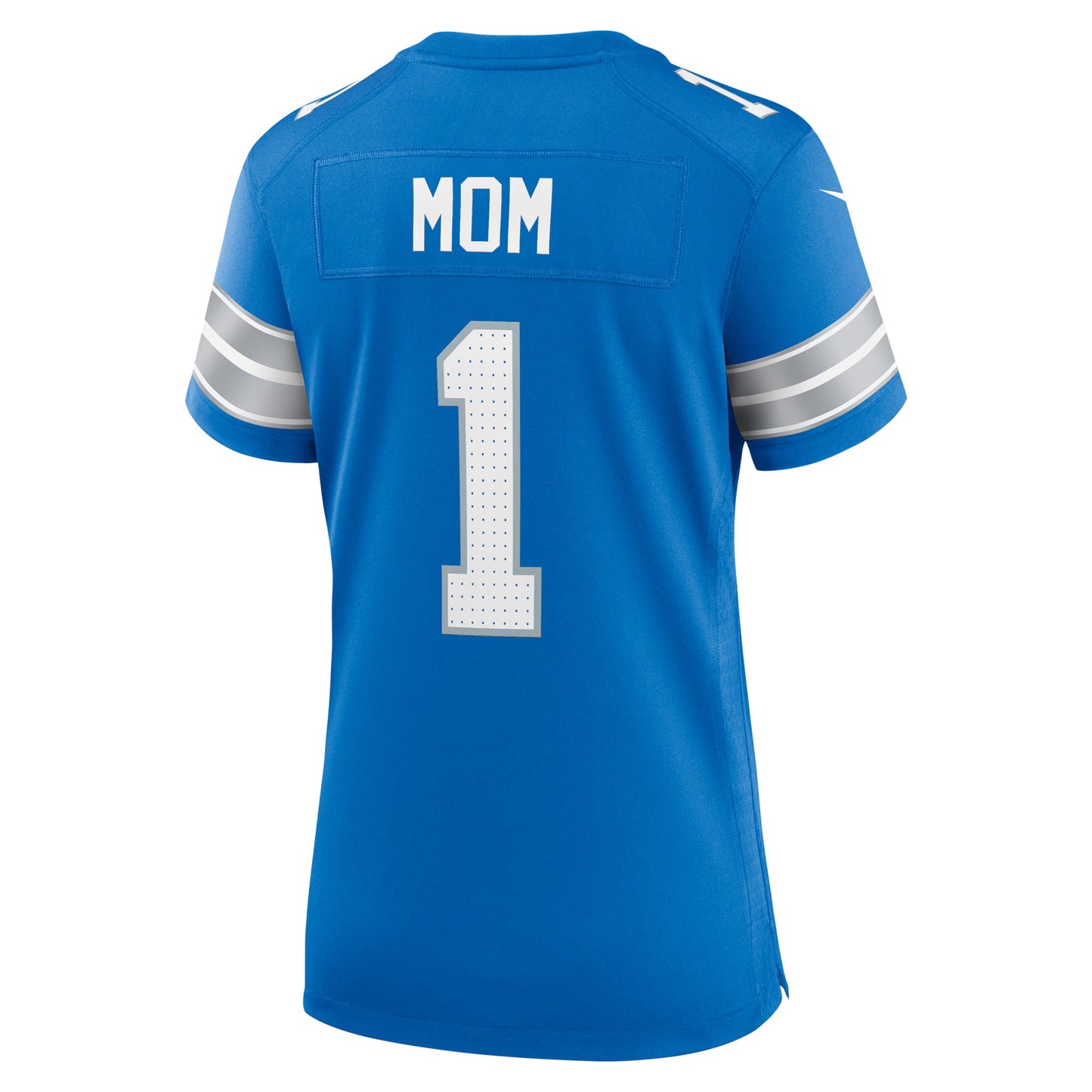 Detroit Lions Number 1 Mom Blue Game Jersey
