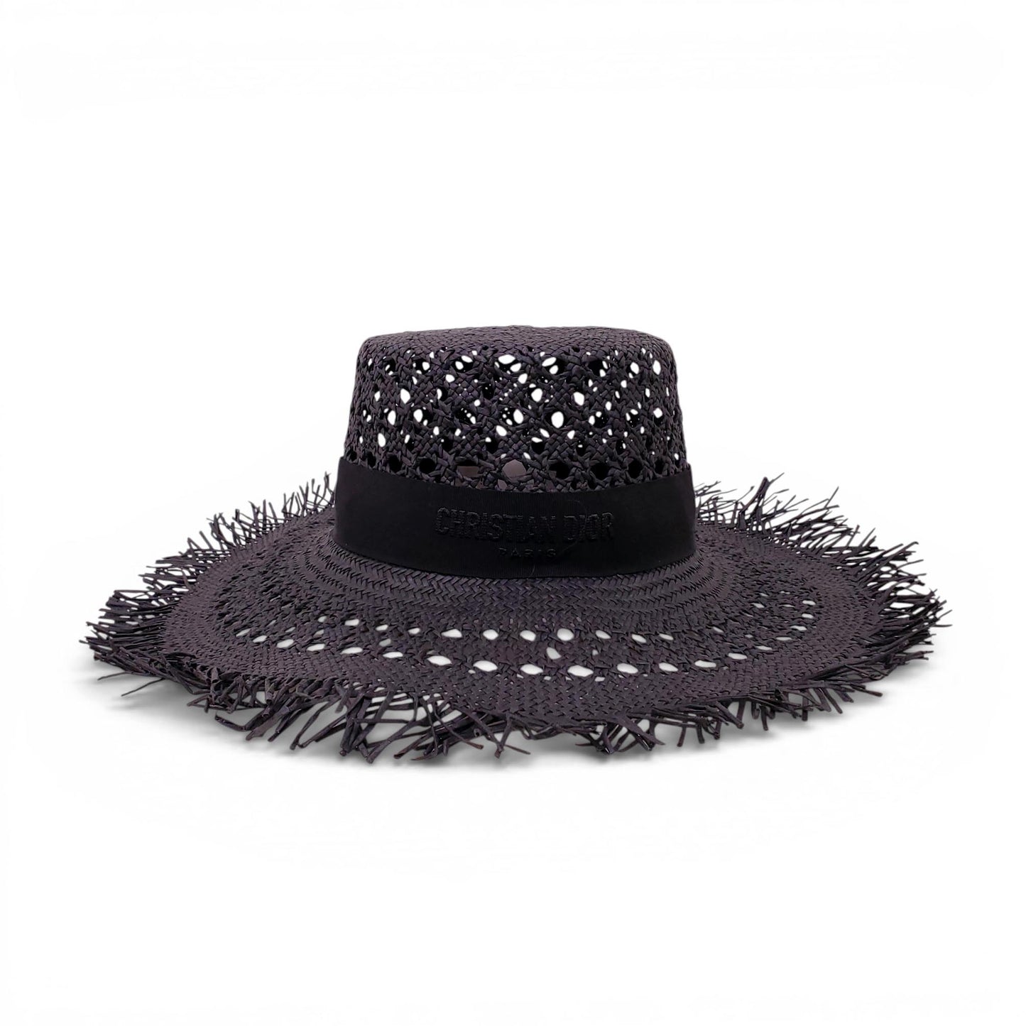 DIOR RAFFIA LOGO HAT - SIZE 57