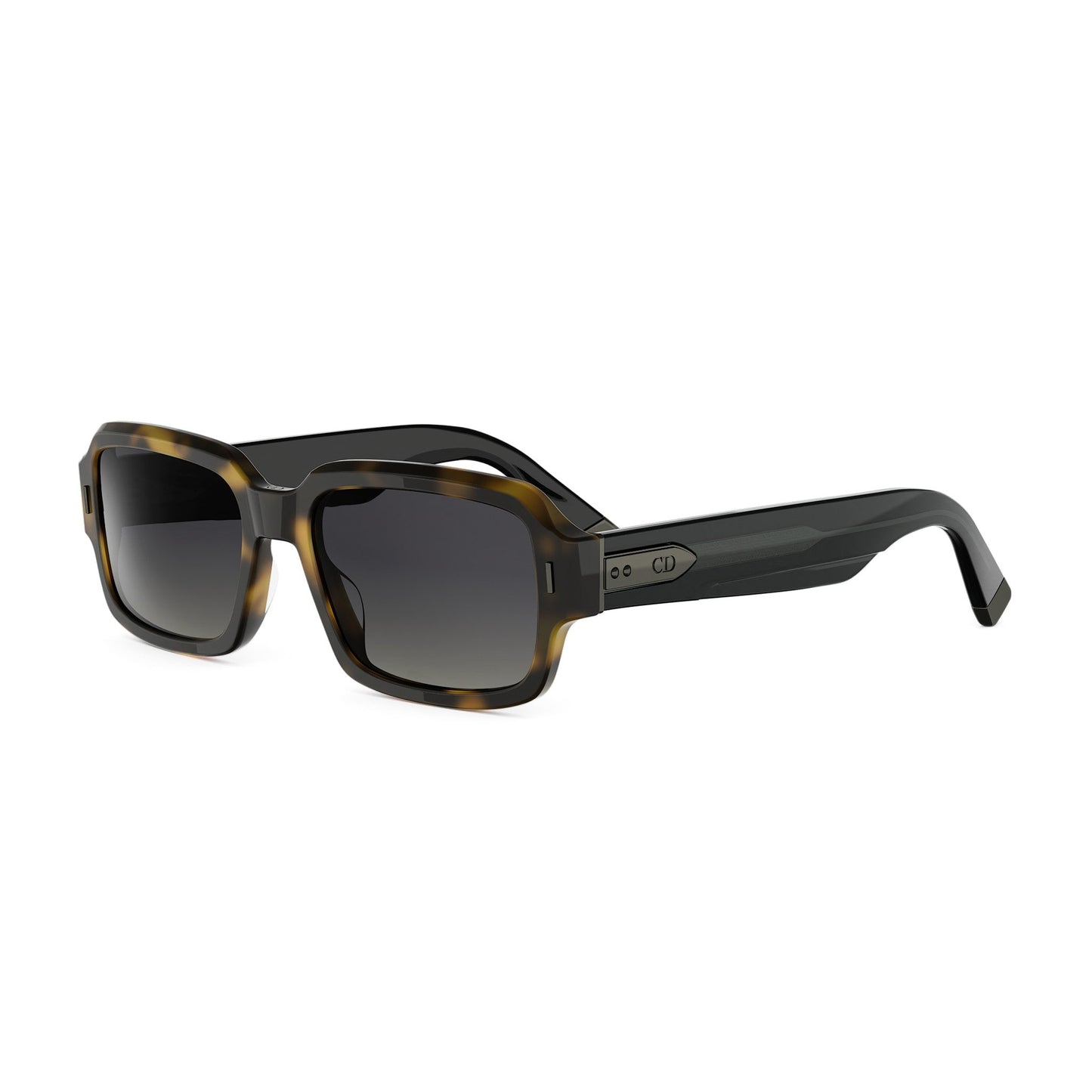 Havana Geometric Acetate Sunglasses