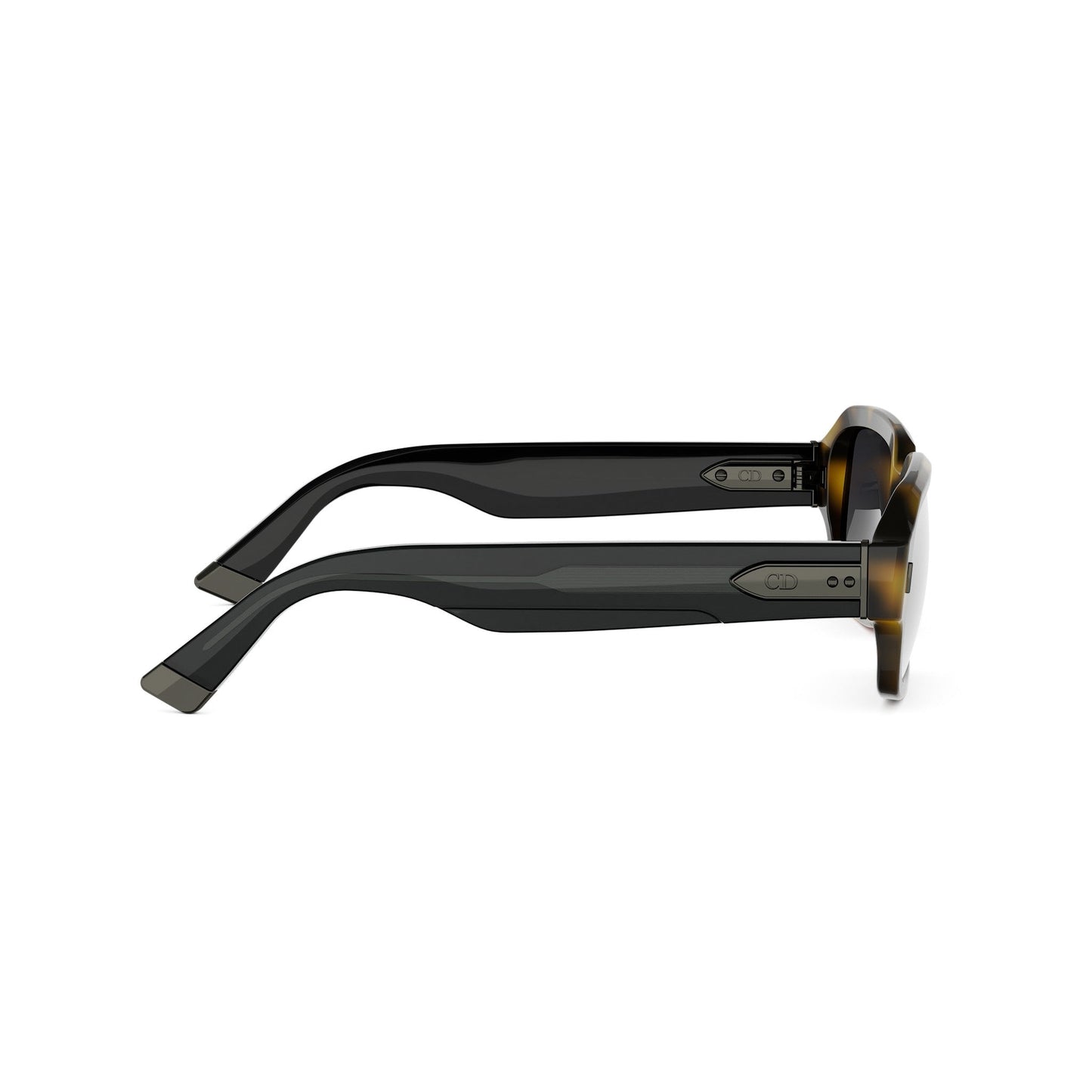 Havana Geometric Acetate Sunglasses