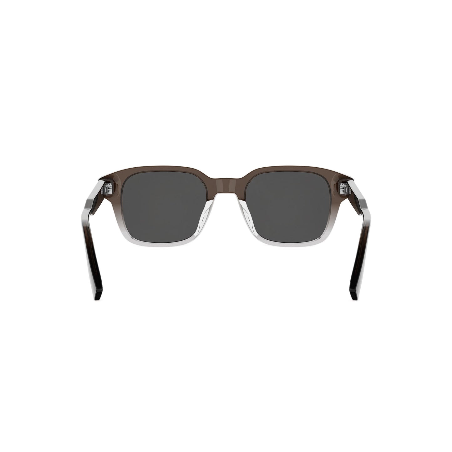 Brown Geometric Acetate Sunglasses