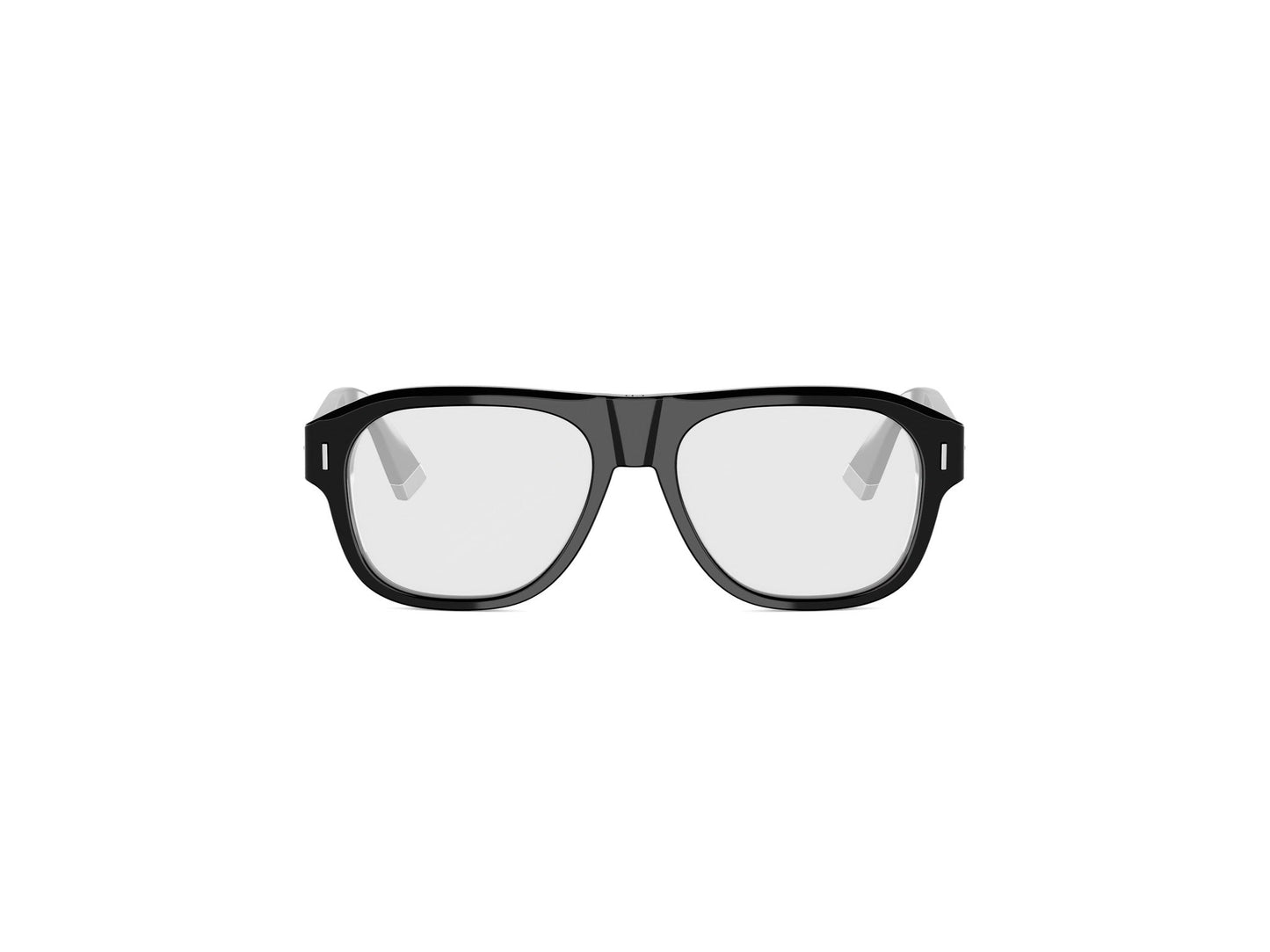 Black Pilot Acetate Eyeglasses