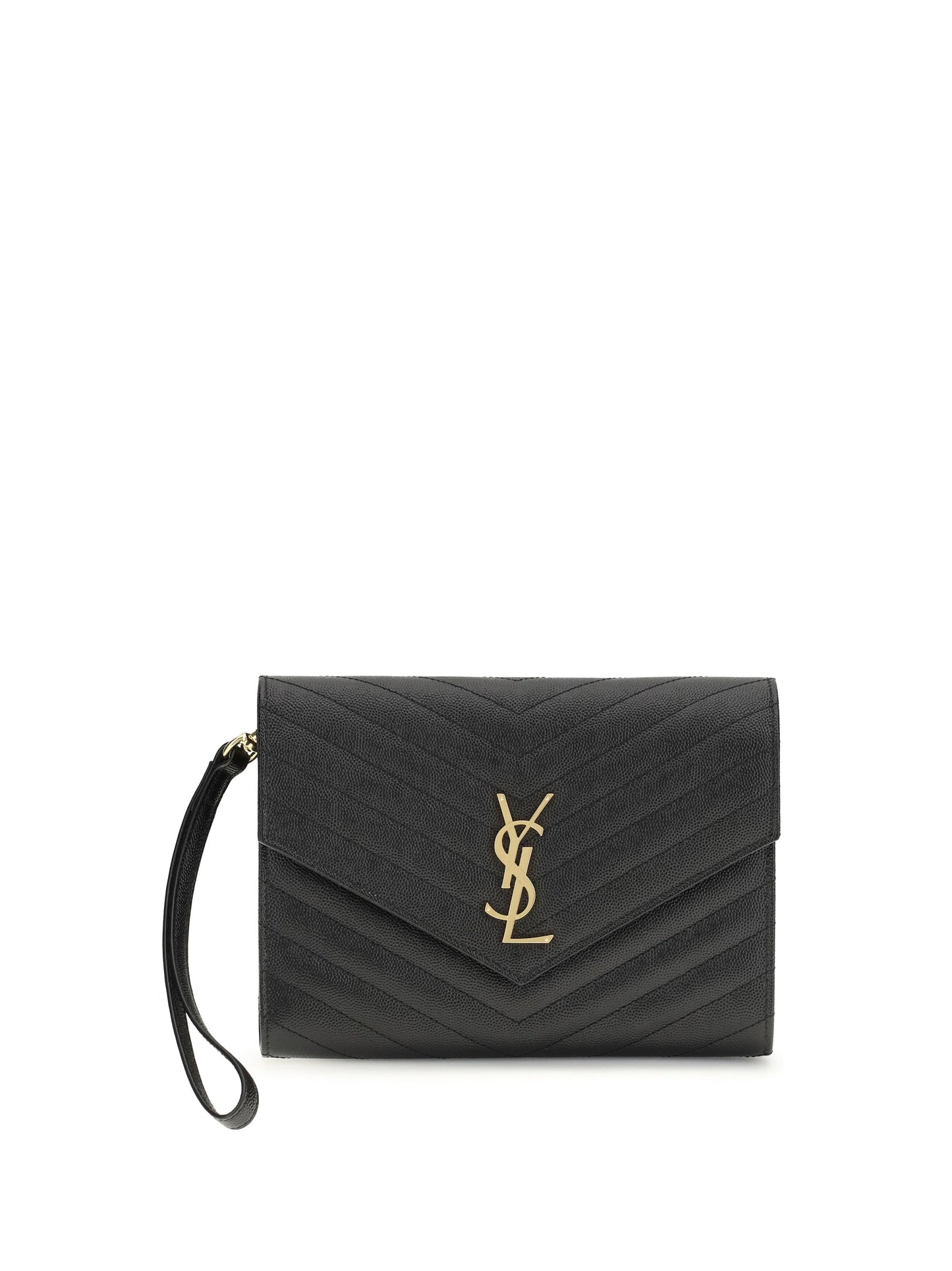 Saint Laurent Women Leather Clutch