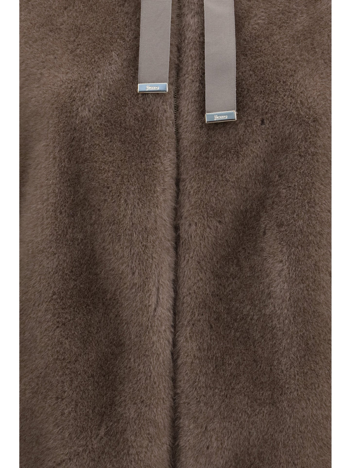 Herno Women Hooded Jacket In Eco-Fur