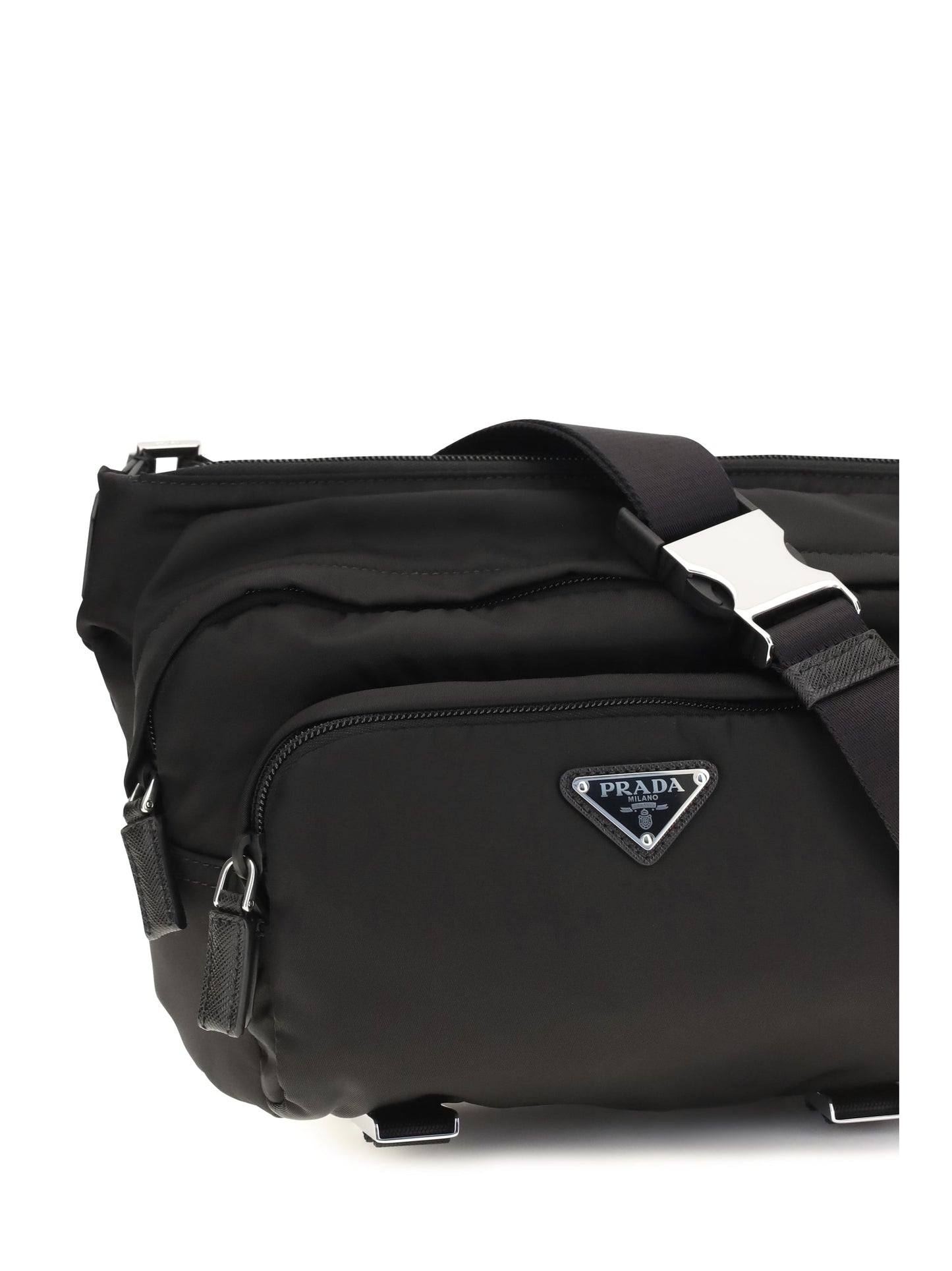 Prada Men Re-Nylon And Saffiano Shoulder Bag