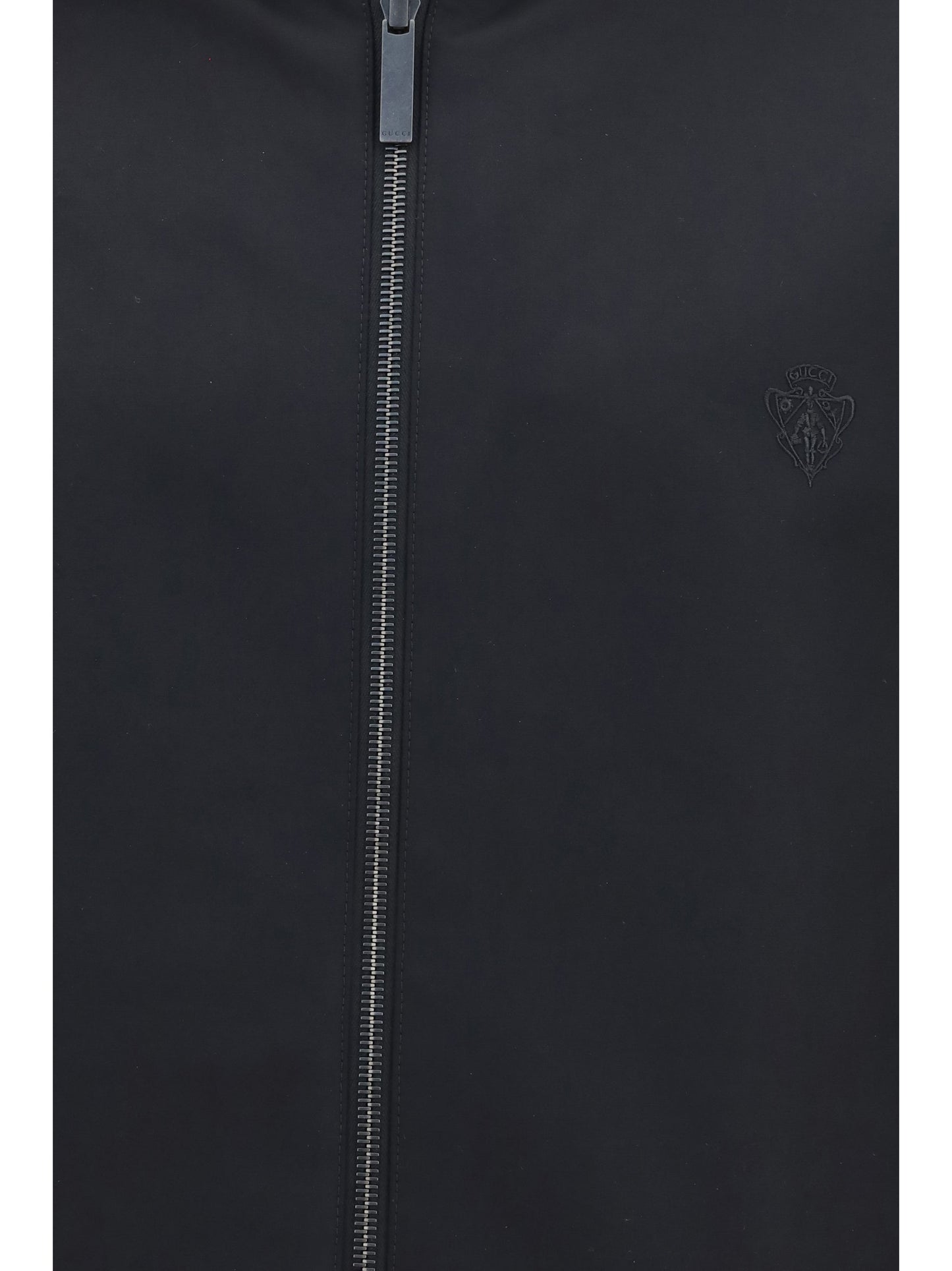 Gucci Men Reversible Zip Jacket In Cotton