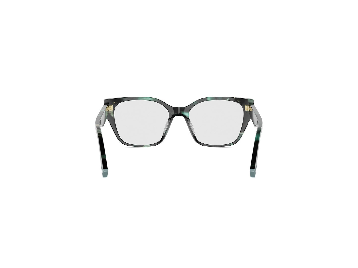 Dark Green Geometric Eyeglasses