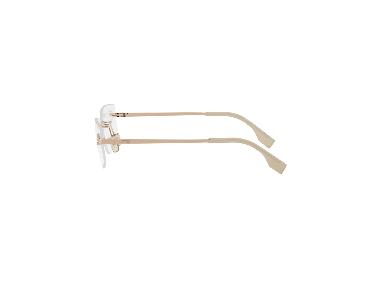 Rimless Geometric Eyeglasses