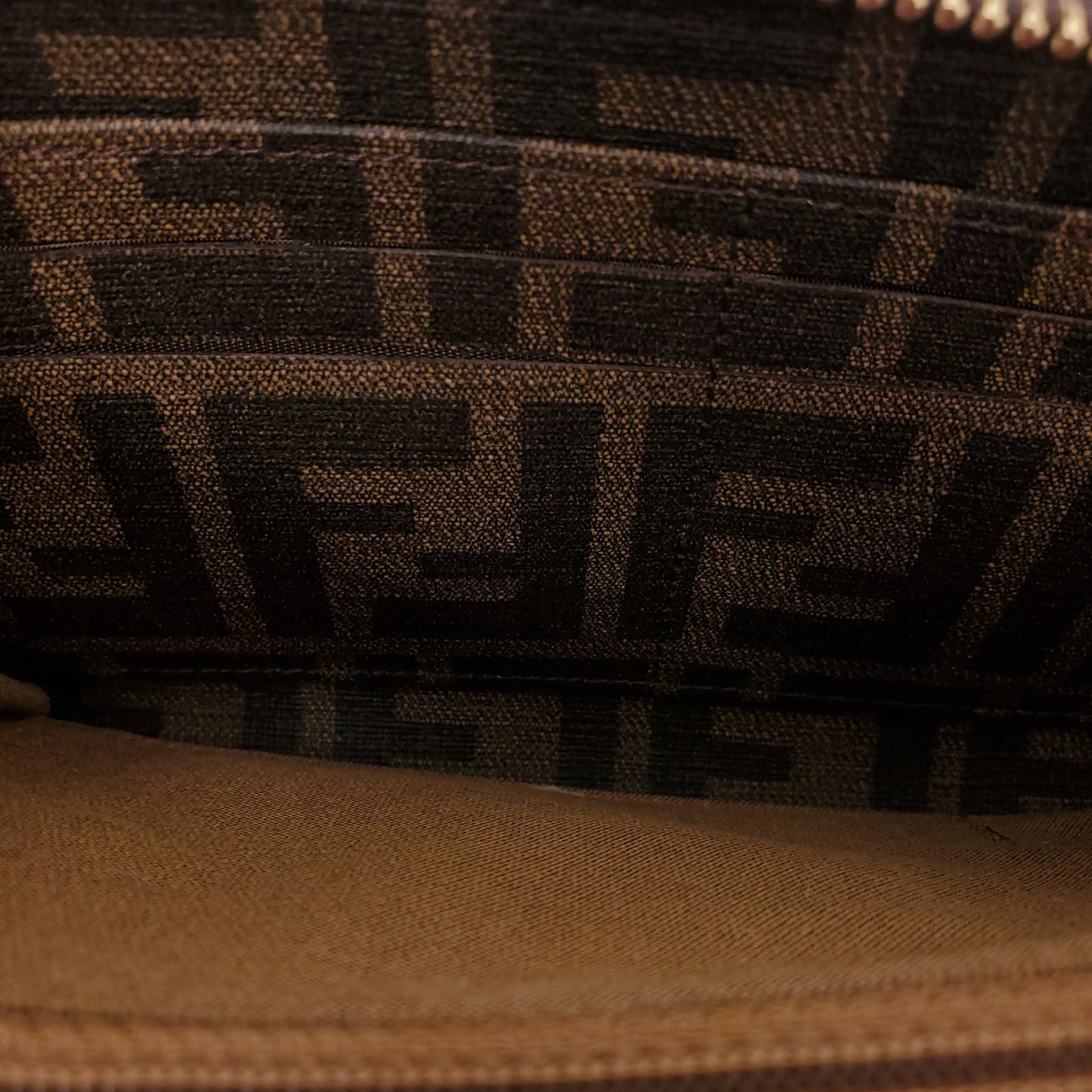 FENDI ZUCCA PRINT WALLET WITH STAR DETAILS