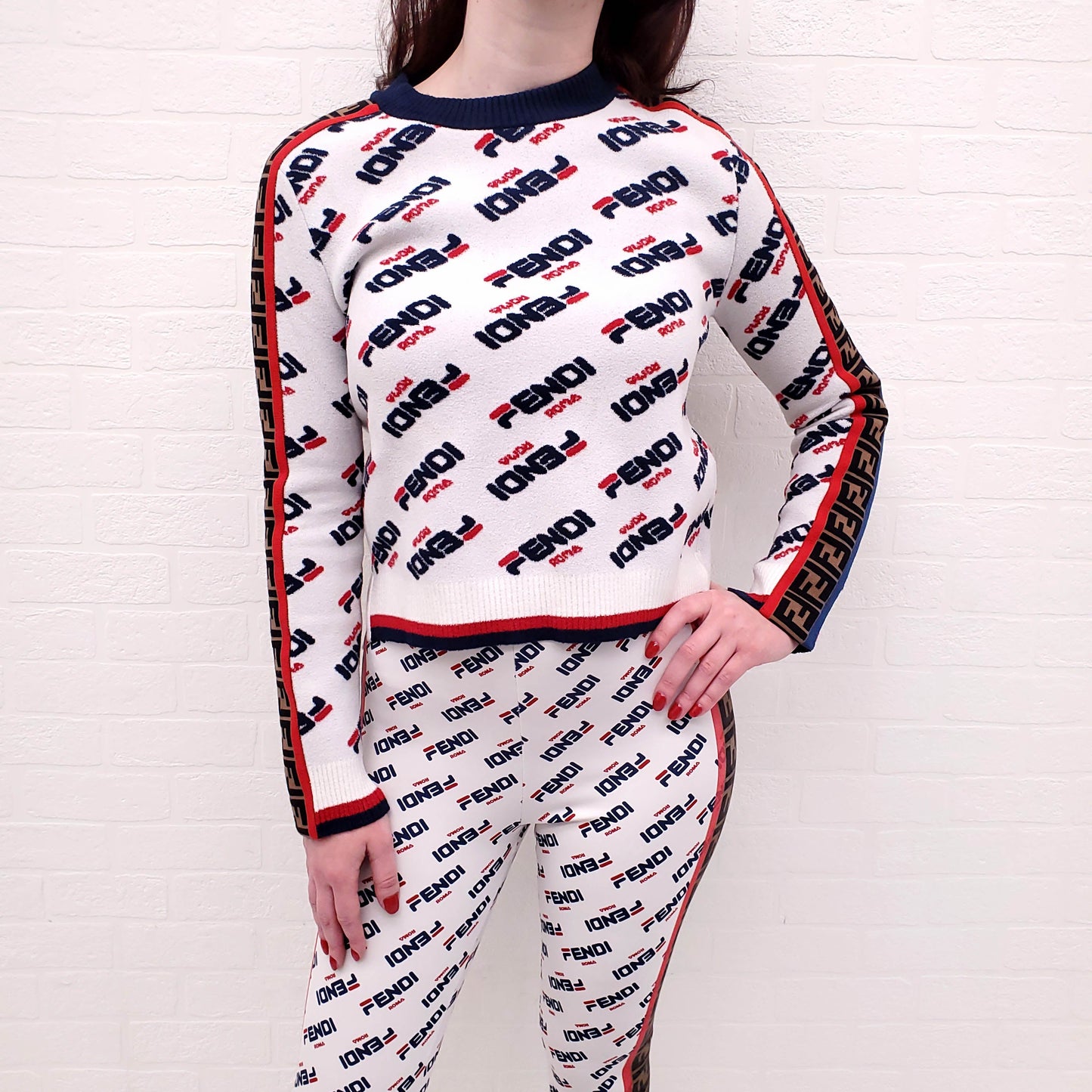 FENDI x FILA COLLABORATION SWEATER - SIZE 40