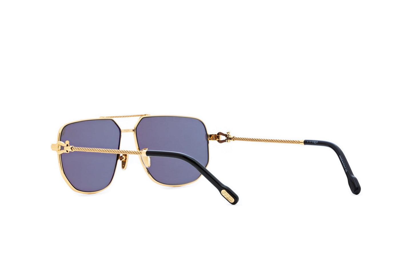 Gold Metal Navigator Sunglasses
