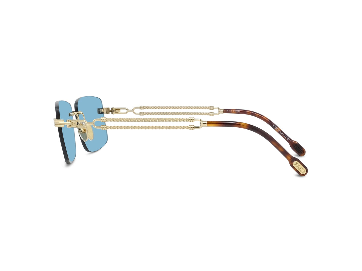 Blue Geometric Sunglasses