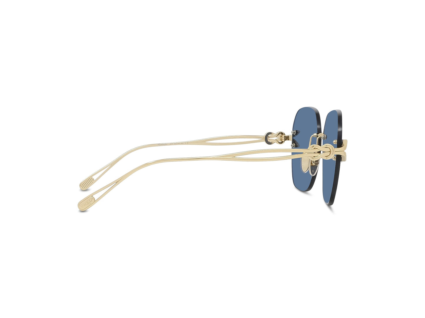 Gold Rimless Sunglasses