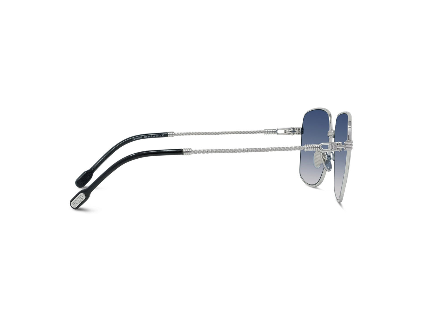 Silver Rectangular Sunglasses