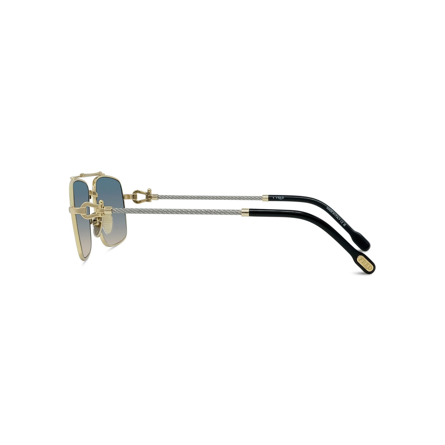 Rectangular Metal Sunglasses