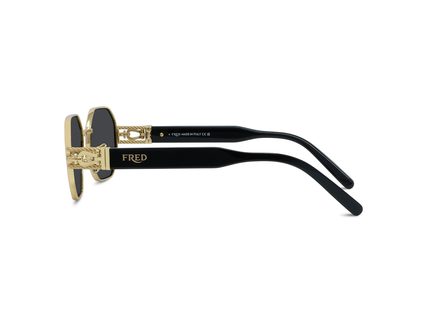 Gold Geometric Sunglasses